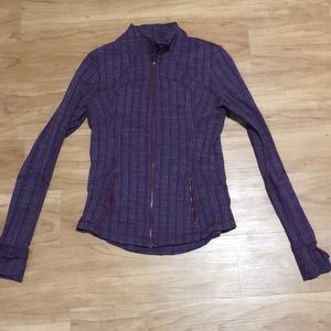 Lululemon purple zip up